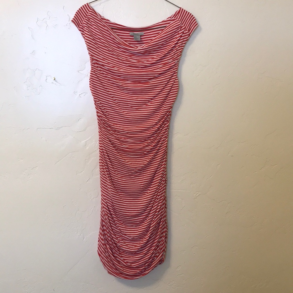 Striped bodycon dress